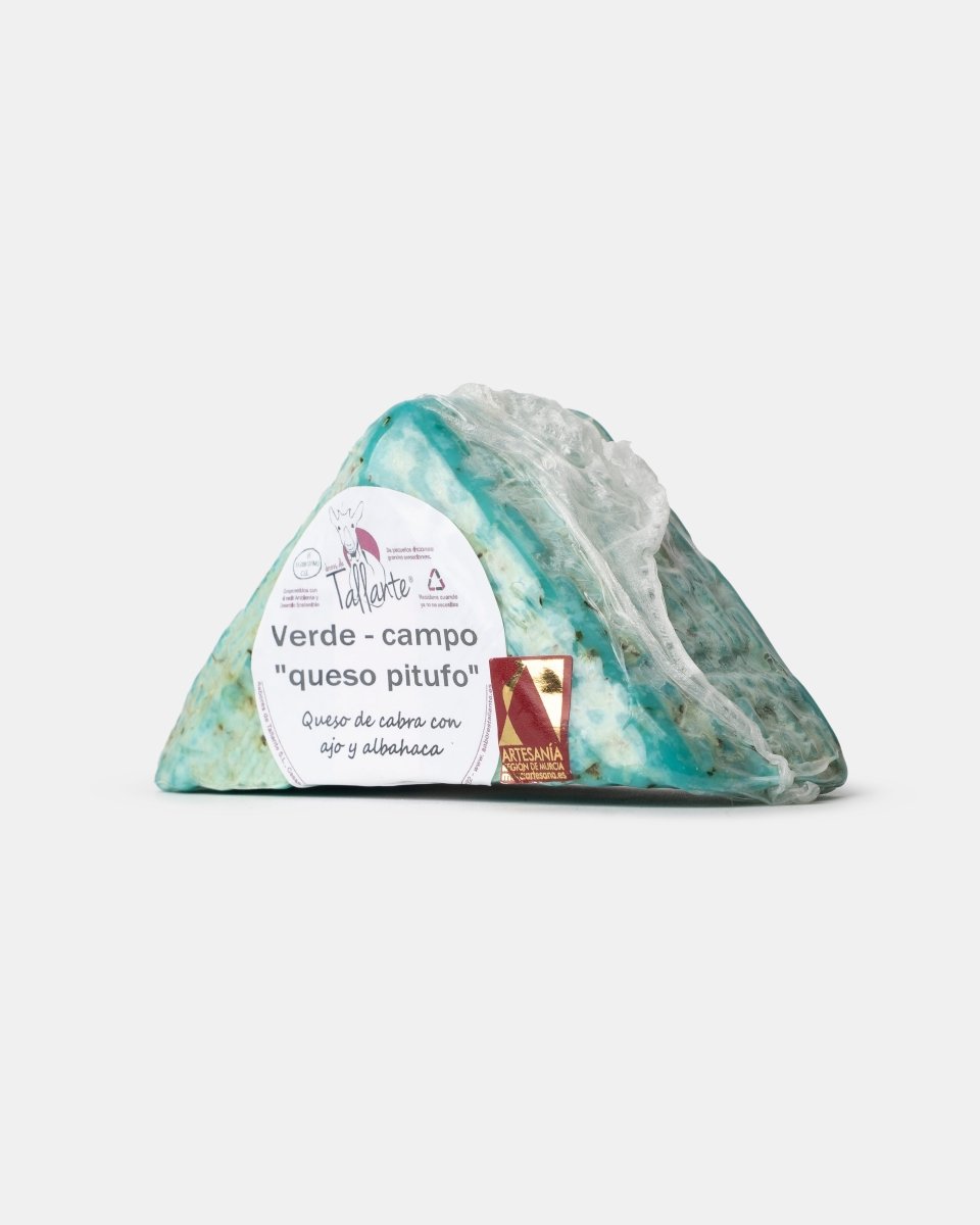 Queso Verde de Cabra con Albahaca y Ajo VerdecampoQuesos de CabraCampoSpain